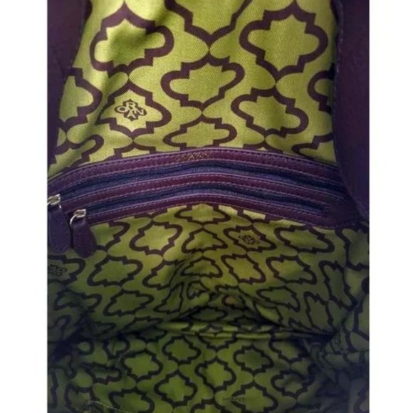 💋STUNNING💋  GENUINE LEATHER BRISTOL FRINGE HOBO BAG in BROWN - Picture 9 of 14